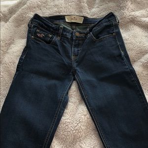 Dark blue washed jeans